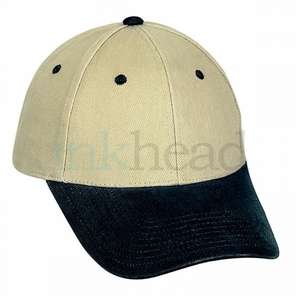 Brushed Cotton Constructed Cap-Two Tone
