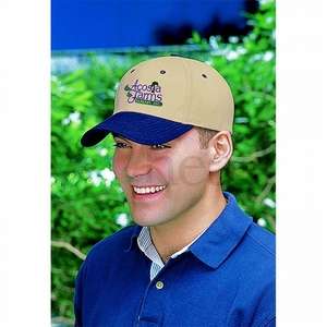 Brushed Cotton Constructed Cap-Two Tone