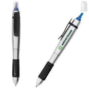 Custom Promotional Silver Springs Pen/Highlighter