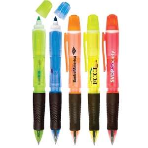 Neon Tri-Twist Pen/Pencil/Highlighter