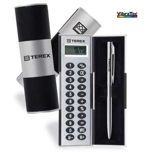 Custom Promotional Illusion Series Calculator/Pen Set