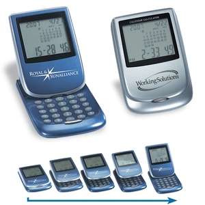 Custom Promotional Robot Series Easy-View Calculator/Clock