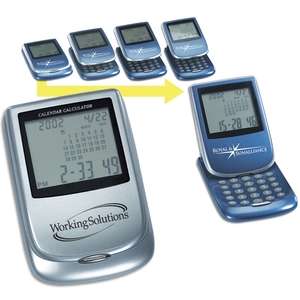 Robot Series Easy-View Calculator/Clock
