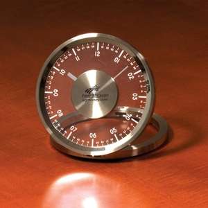 Metropolis Metal Table Clock