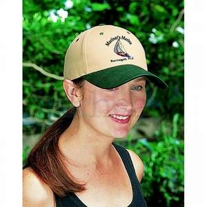 Cotton Twill Constructed Cap-Two Tone Natural