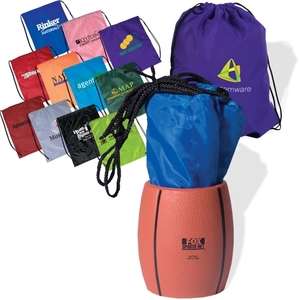 Custom Promotional Bag-In-Basketball Can Holder Combo
