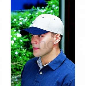 Cotton Twill Constructed Cap-Two Tone White