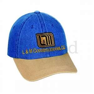 Unconstructed Washed Denim Cap-Two Tone 