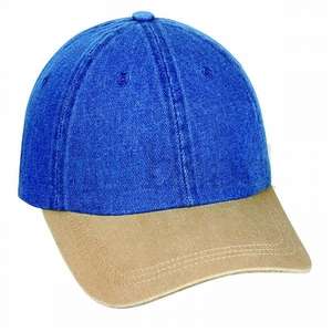Unconstructed Washed Denim Cap-Two Tone 