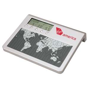 Custom Promotional Vaghi II Digital World Time Clock/Calendar