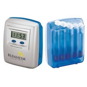 Custom Promotional Eau Water Powered Clock