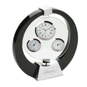 Custom Promotional Tortola Desk Clock/Weather Station