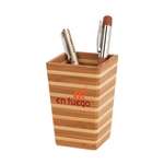 Promotional Pen Cups - Zen Bamboo Stripe Pen Holder