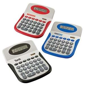 Custom Promotional Color Wave Solar Desktop Calculator