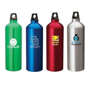 Custom Promotional 1 Liter Aluminum Sport Flask II with Domed Sports Top