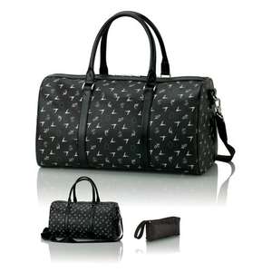 Lamborghini Luggage Black Monogram Duffel Bag