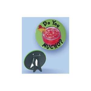 Custom Promotional Round Button with Easel Backing - 4"