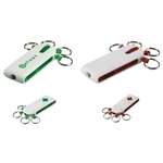Logo Keychains & Key Tags - Multi-Ring Flashlight Keychain