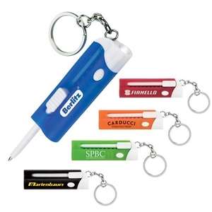 Brillante LED and Ballpoint Pen Keychain 