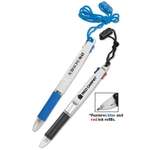 Promotional Pens - 2-Color Neck Pen with Safety Breakaway