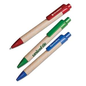 Custom Promotional Big Eco Paper Barrel Pen