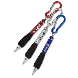 Metal Pen with Carabiner