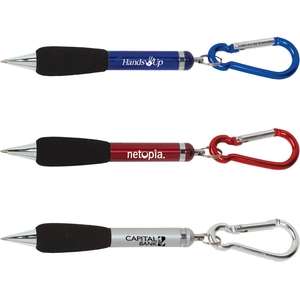 Custom Promotional Metal Pen with Carabiner