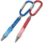 Custom Light Pens - Short Light Grip Metal Pen with Carabiner