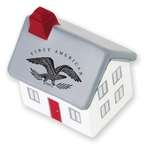 Imprinted Construction & Building Stress Balls - 2-Story Cottage/House Stress Reliever
