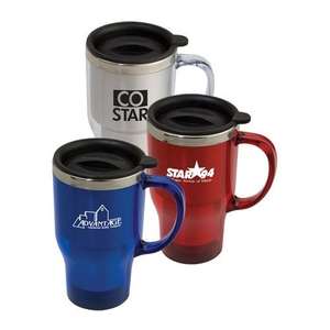 Custom Promotional 16 oz. Plastic Travel Mug
