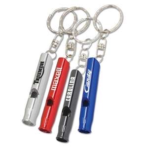 Custom Promotional Metal Whistle Key Ring
