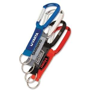 Key Tag Carabiner With Strap and PVC Patch 