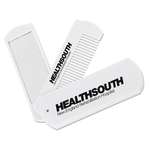 Custom Hair & Lint Brushes - Folding Comb With Mirror