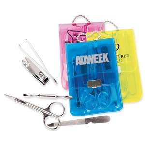 Custom Promotional 5-Piece Manicure Kit in Translucent Case