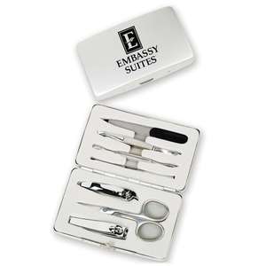 Custom Promotional Deluxe Manicure Set in a Travel Case