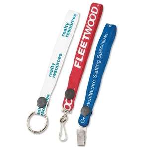 Custom Promotional 6" Lace Lanyard Key Tag