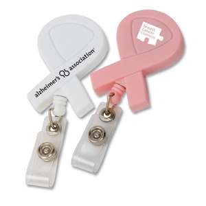 Custom Promotional Awareness Ribbon Retractable Badge Holder