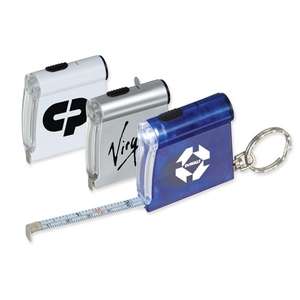 Tape Measure/Flashlight Key Tag 