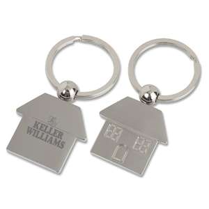 Metal House Key Tag