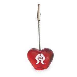 Custom Promotional Heart Clip Memo Holder