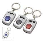 Personalized Flashlight Keychains - Button Key Tag Light