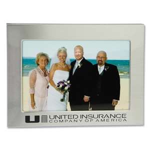 Custom Promotional 4" x 6" Sleek Border Photo Frame