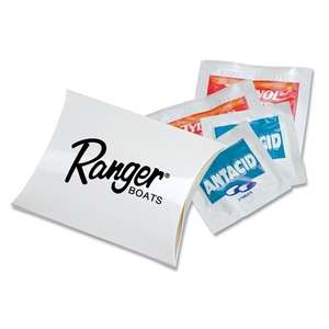 Custom Promotional Travel Kit in a Medium Pillow Box