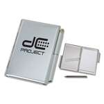 Personalized Journals, Organizers & Portfolios - Aluminum Jotter with Metal Pen