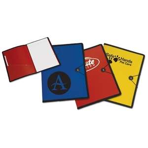 Letter Size Portfolio with Closure Strap and Pen