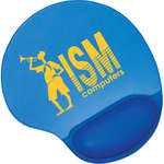 Customized Promotional Products - 1/4" Thick Translucent Oval Neoprene Mouse Pad with Gel Wrist Rest