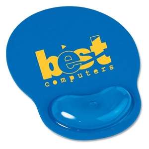 Custom Promotional 1/16" Thick Oval Economy Mouse Pad with Wrist Rest