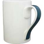Customized Coffee Mugs - 13 oz. Four Color Process Cylinder Mug with Ribbon Handle