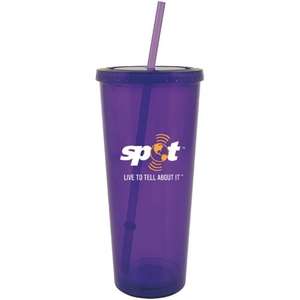 Spirit Acrylic Tumbler with Straw - 20 oz.