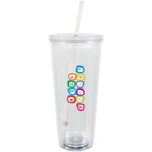 Spirit Acrylic Tumbler with Straw - 20 oz.